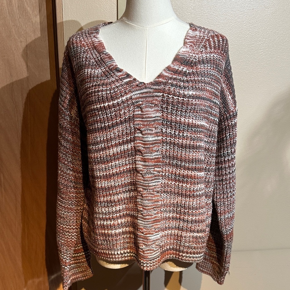 Bobeau Women's Multicolor Knit Sweater